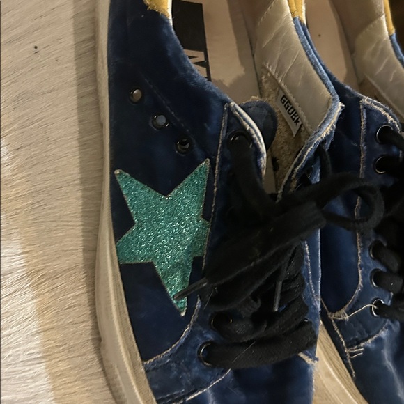 Golden Goose “May” blue velvet! So cute - Picture 3 of 7